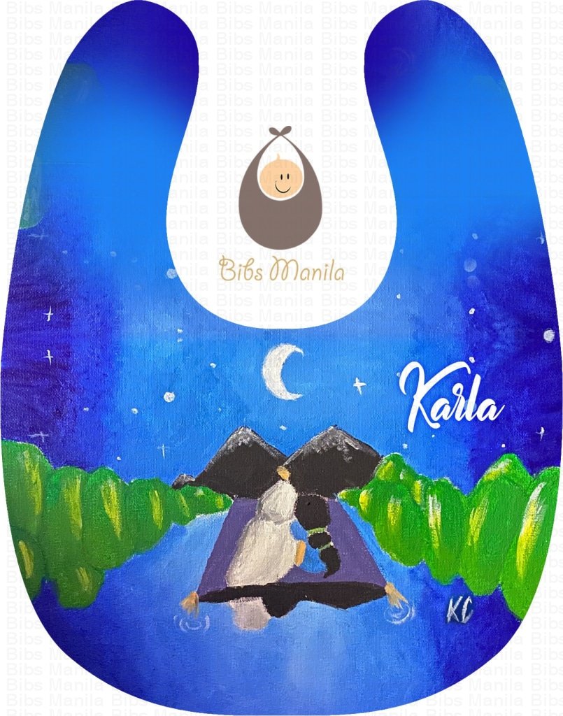 Hand-Painted Bib 21: Moonlight Fairytale Bibs