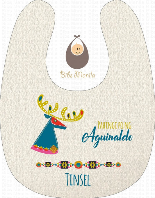 Filipino Christmas Aguinaldo Personalized Baby Bib